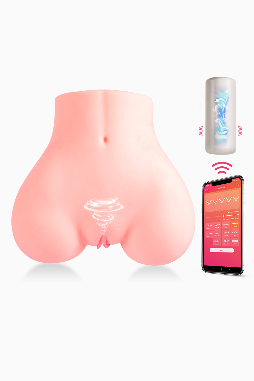 US Stock App Long distance Control Vacuum Suction Automatic Ass Sex