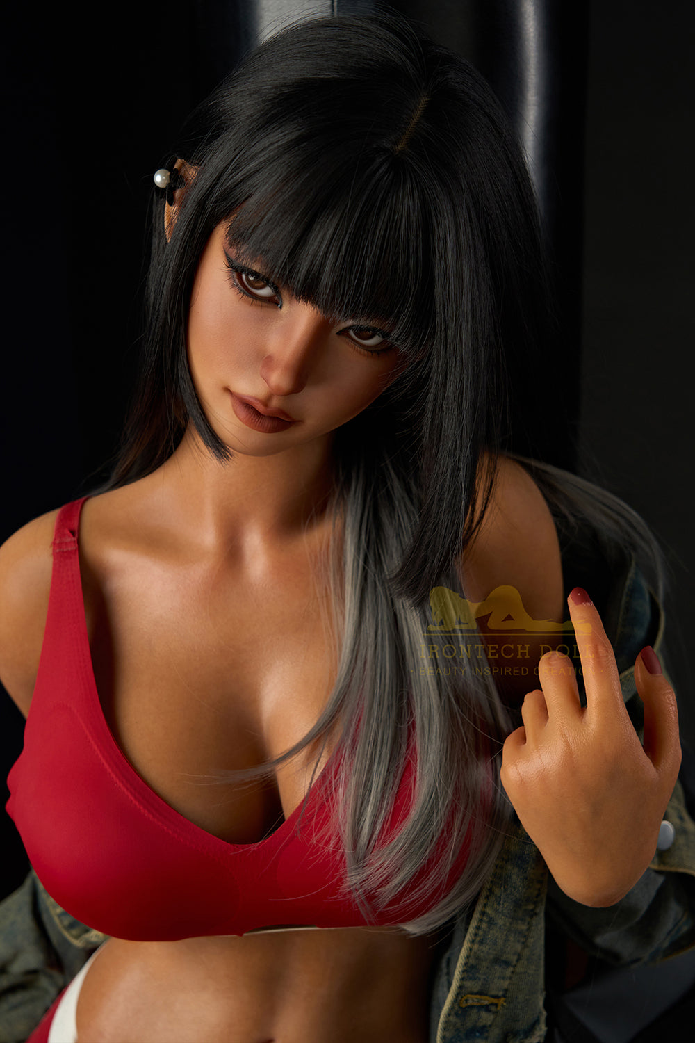 Real Lady 161cm Amarylis S14 Full Silicone Sex Doll Dark Tanned Silicone Adult Love Doll