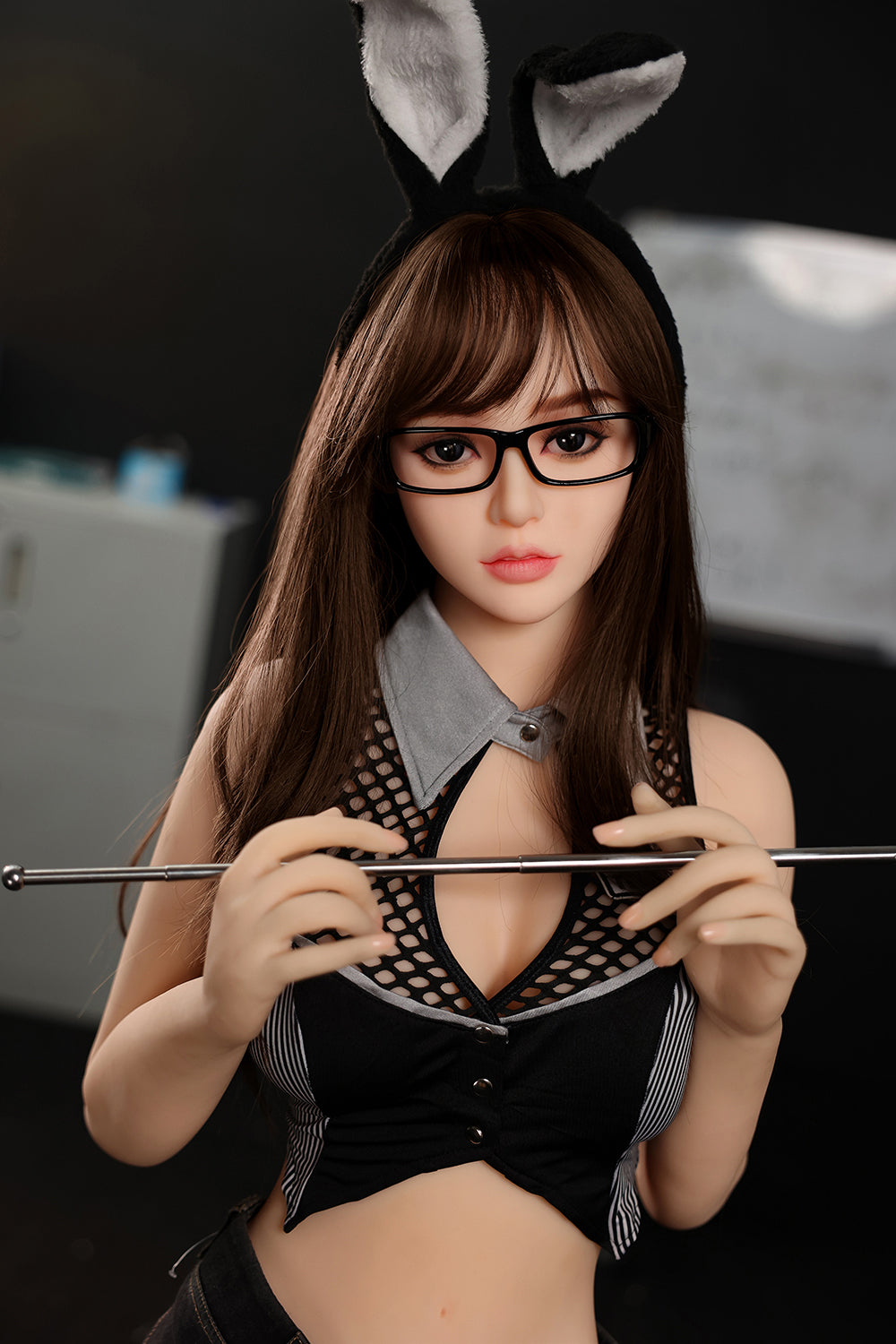 US Stock - Lina 158cm #182 Realistic TPE Sex Doll Natural Skin Office Lady Adult Love Doll (Free 2ND Head)