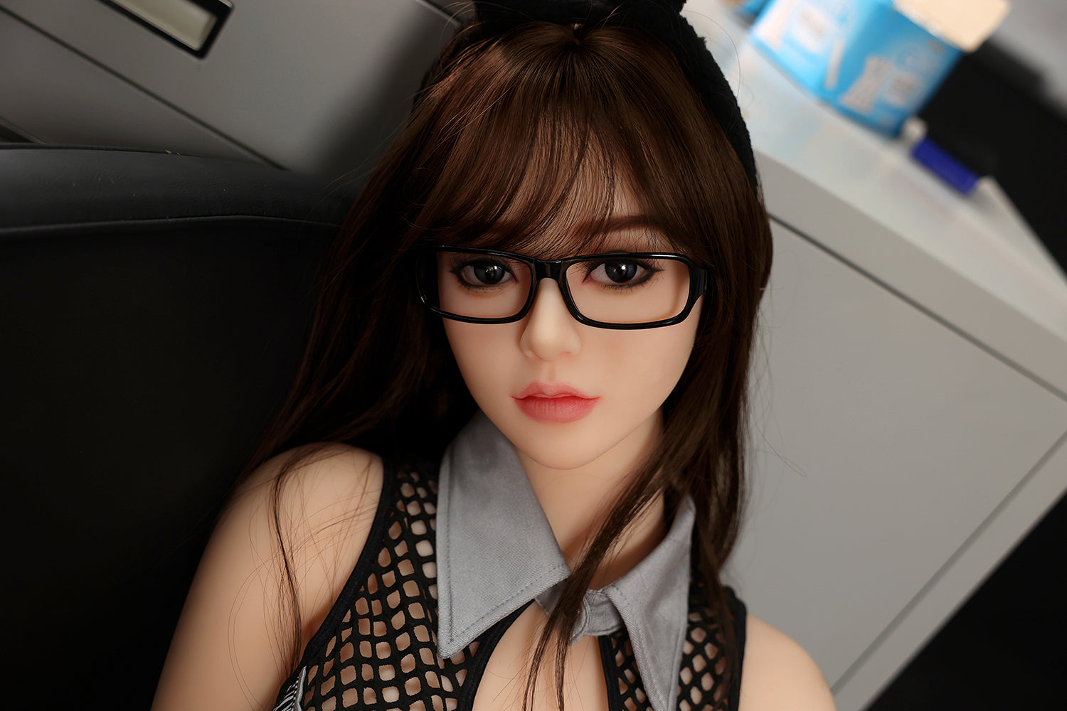 US Stock - Lina 158cm #182 Realistic TPE Sex Doll Natural Skin Office Lady Adult Love Doll (Free 2ND Head)