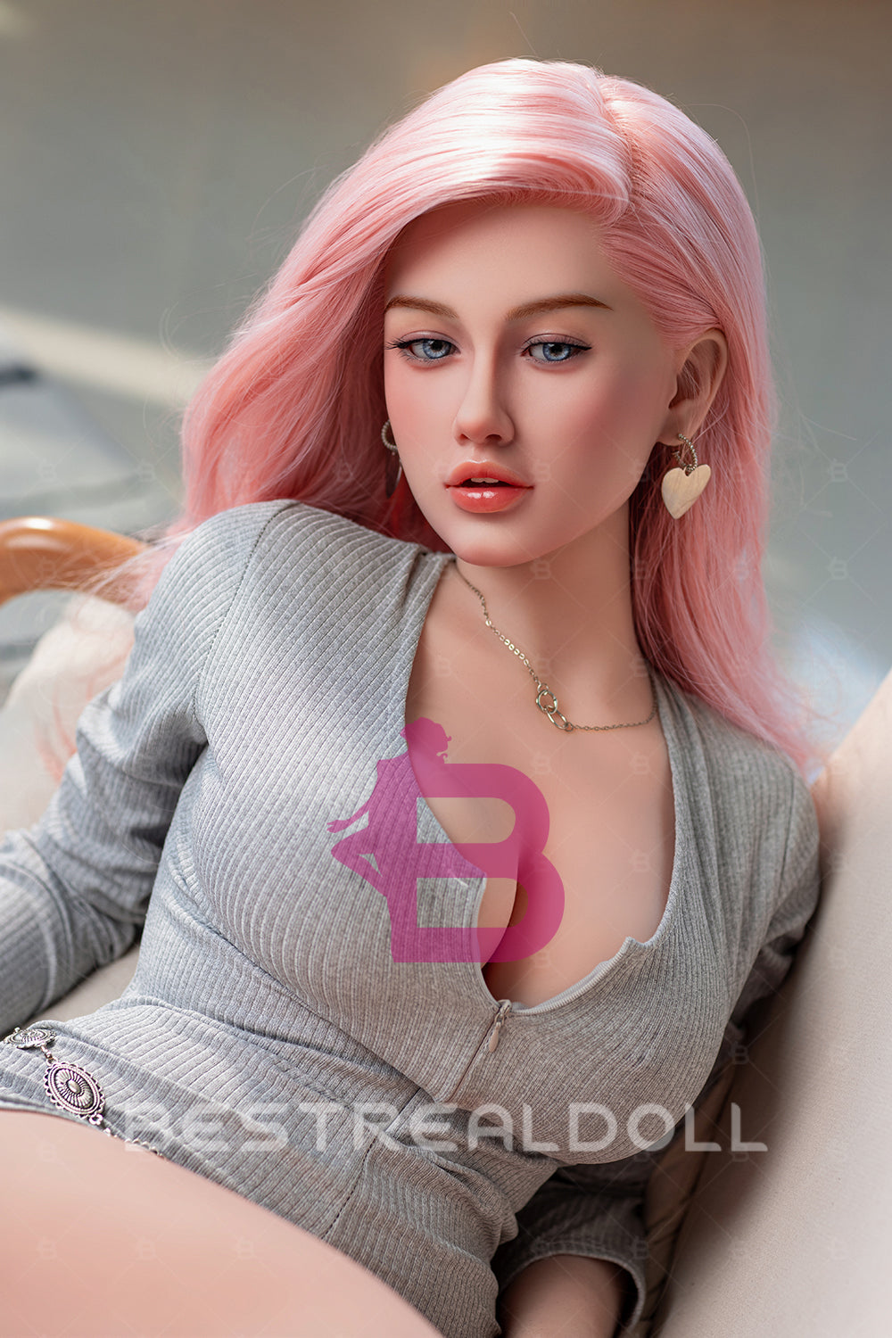 US Stock - YAMIEE Zia Unique Design 163cm SNK14 Silicone Head Sex Doll Natural Skin TPE Body Adult Love Doll (Free 2ND Head)