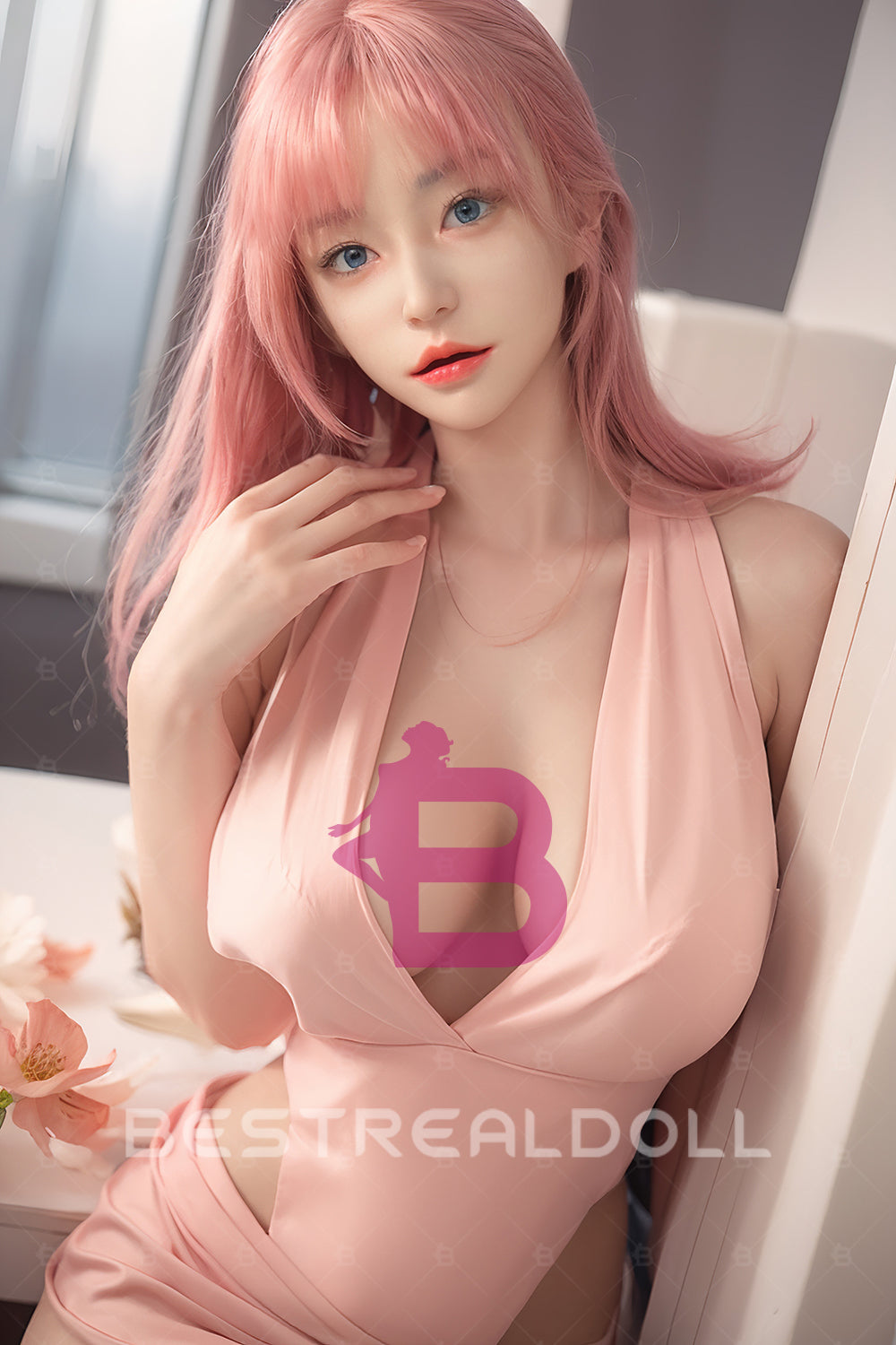 Loly 164cm Realisitc Full Silicone ROS Head Movable Jaw Sex Doll Adult Oral Sex Love Doll