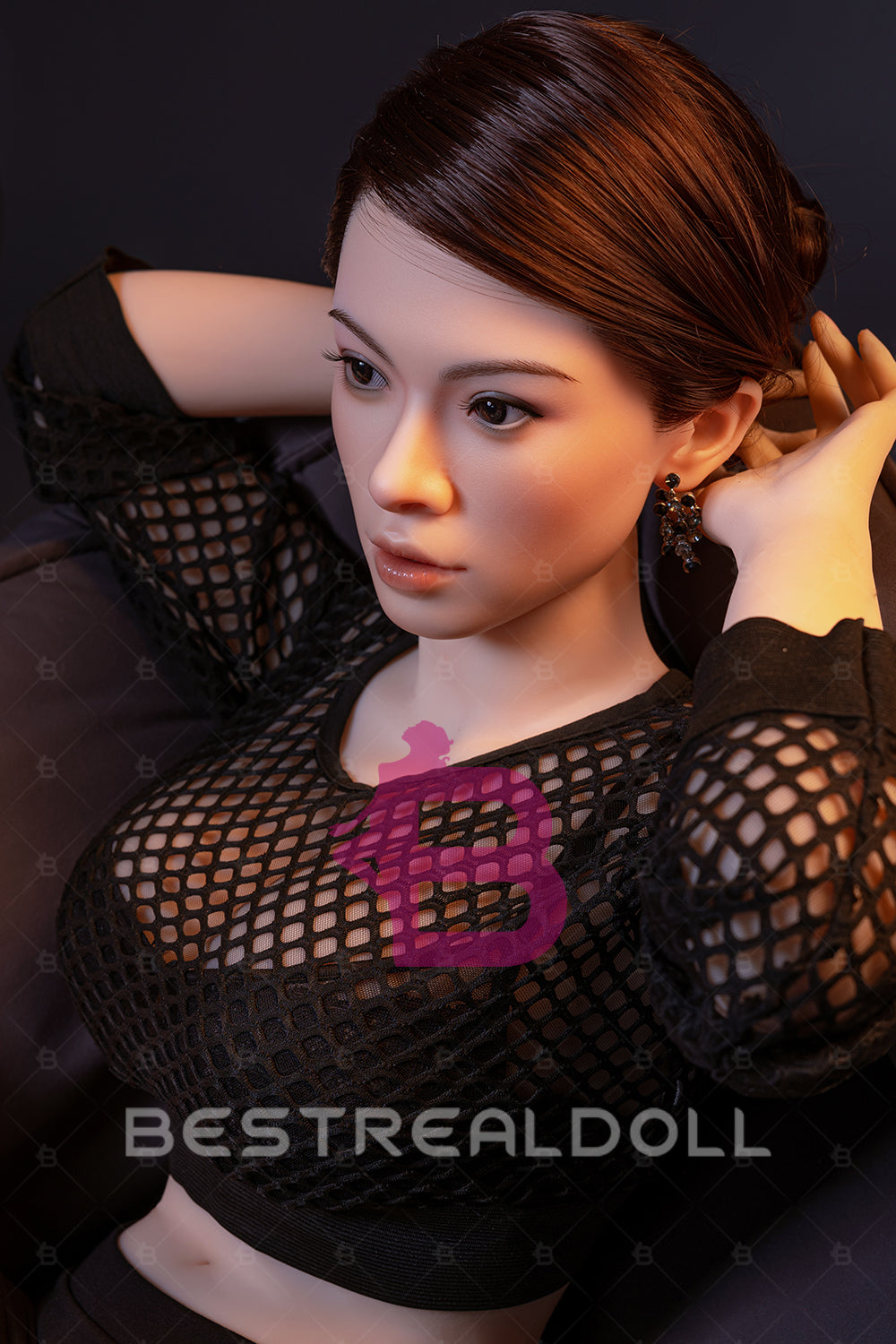 RIDMII Aidra 158cm Unique Design Silicone Oral Sex Love Doll TPE Body Movable Jaw Adult ROS Head Sex Doll