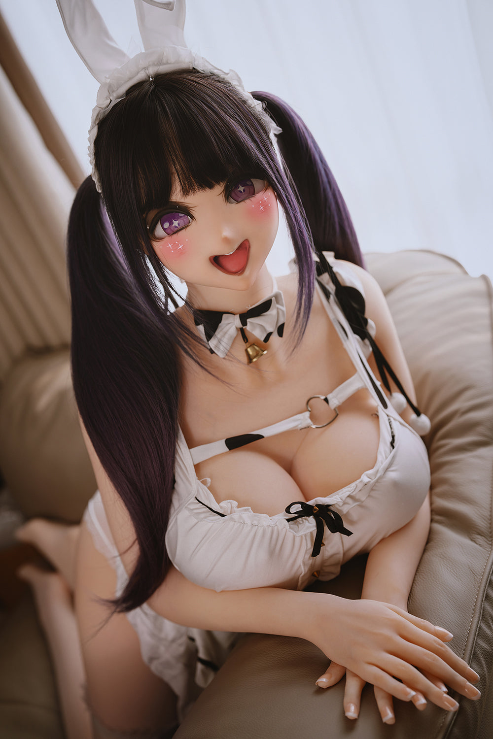 US Stock - Leocadia 161cm S29 Full Silicone Anime Sex Doll Realistic Big Boobs Cartoon Style  Adult Love Doll