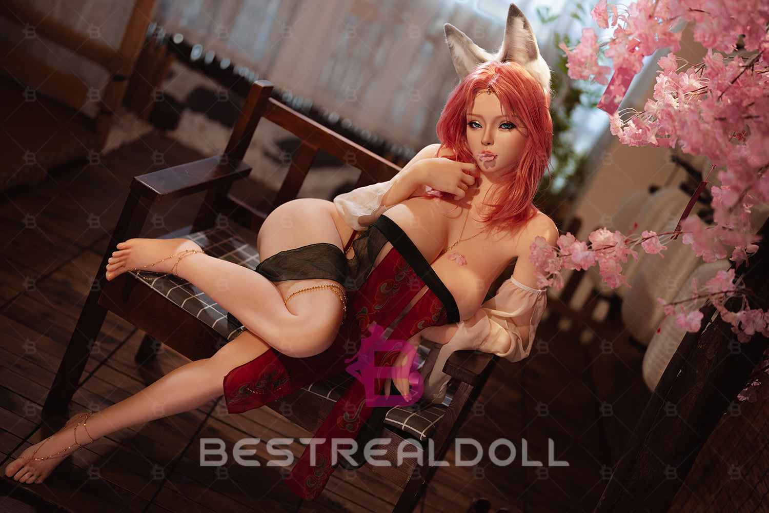 US Stock - YAMIEE Rowena Unique Design 161cm K39 Silicone ROS Head Sex Doll TPE Body Adult Oral Sex Love Doll (Free 2ND Head)