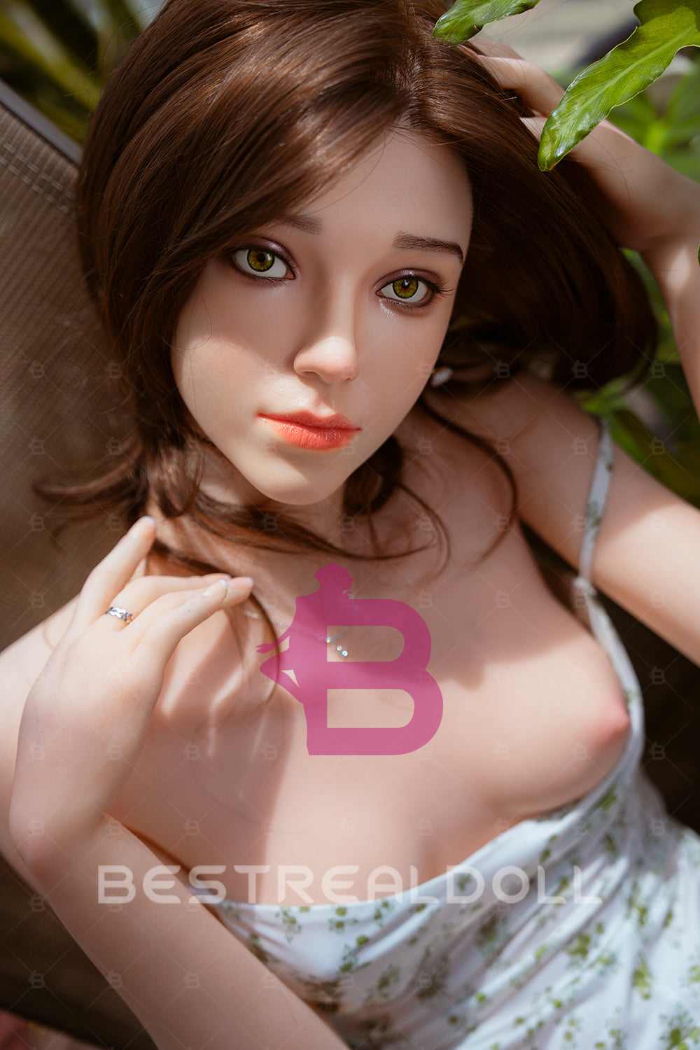 YAMIEE Mira 160cm K19 Silicone Head Small Breasts Sex Doll TPE Body Adult Love Doll