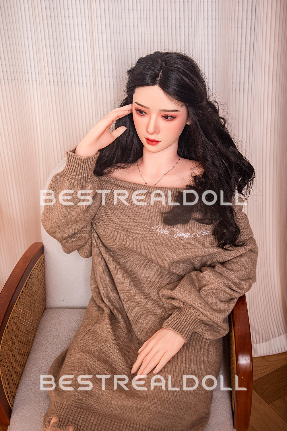 US Stock - RIDMII 163cm Unique Design Muncey Asian Medium Boobs App-Controlled Sex Doll Silicone Head TPE Body Love Doll