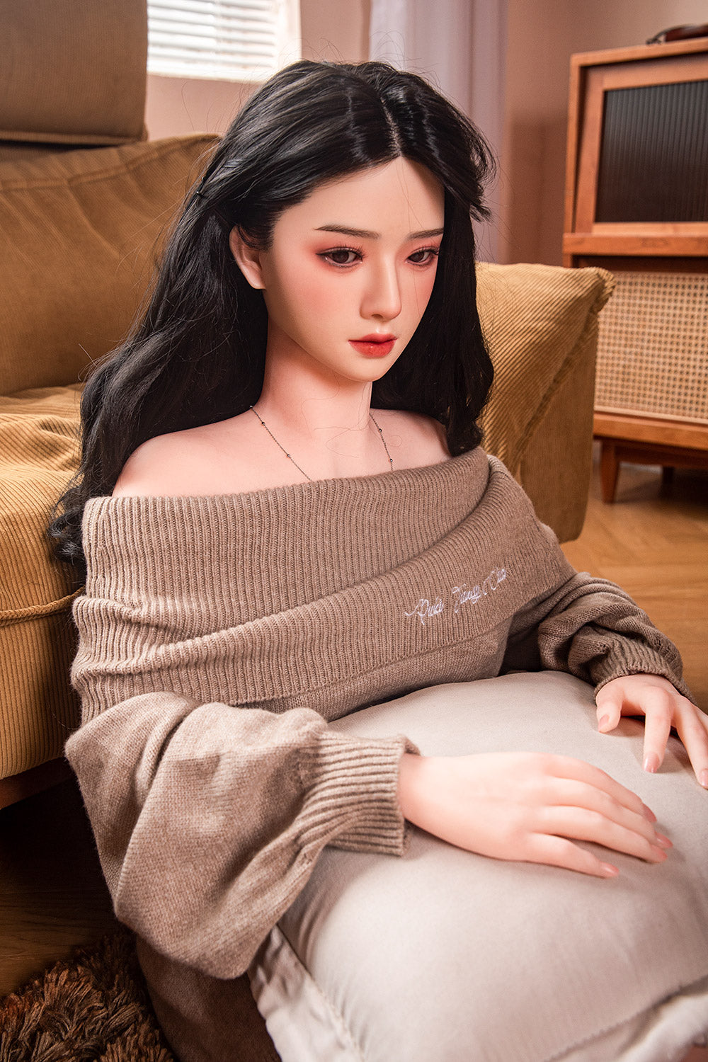 US Stock - RIDMII 163cm Unique Design Muncey Asian Medium Boobs App-Controlled Sex Doll Silicone Head TPE Body Love Doll