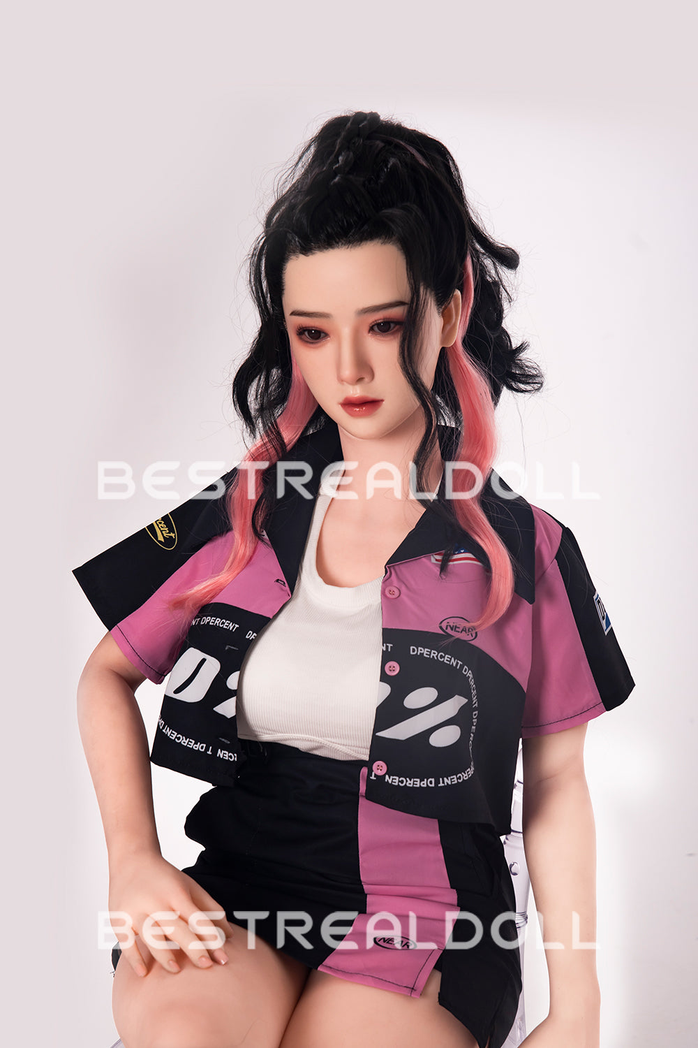 US Stock - RIDMII 163cm Unique Design Muncey Plus Silicone Head App-Controlled Sex Doll TPE Body Medium Boobs Love Doll