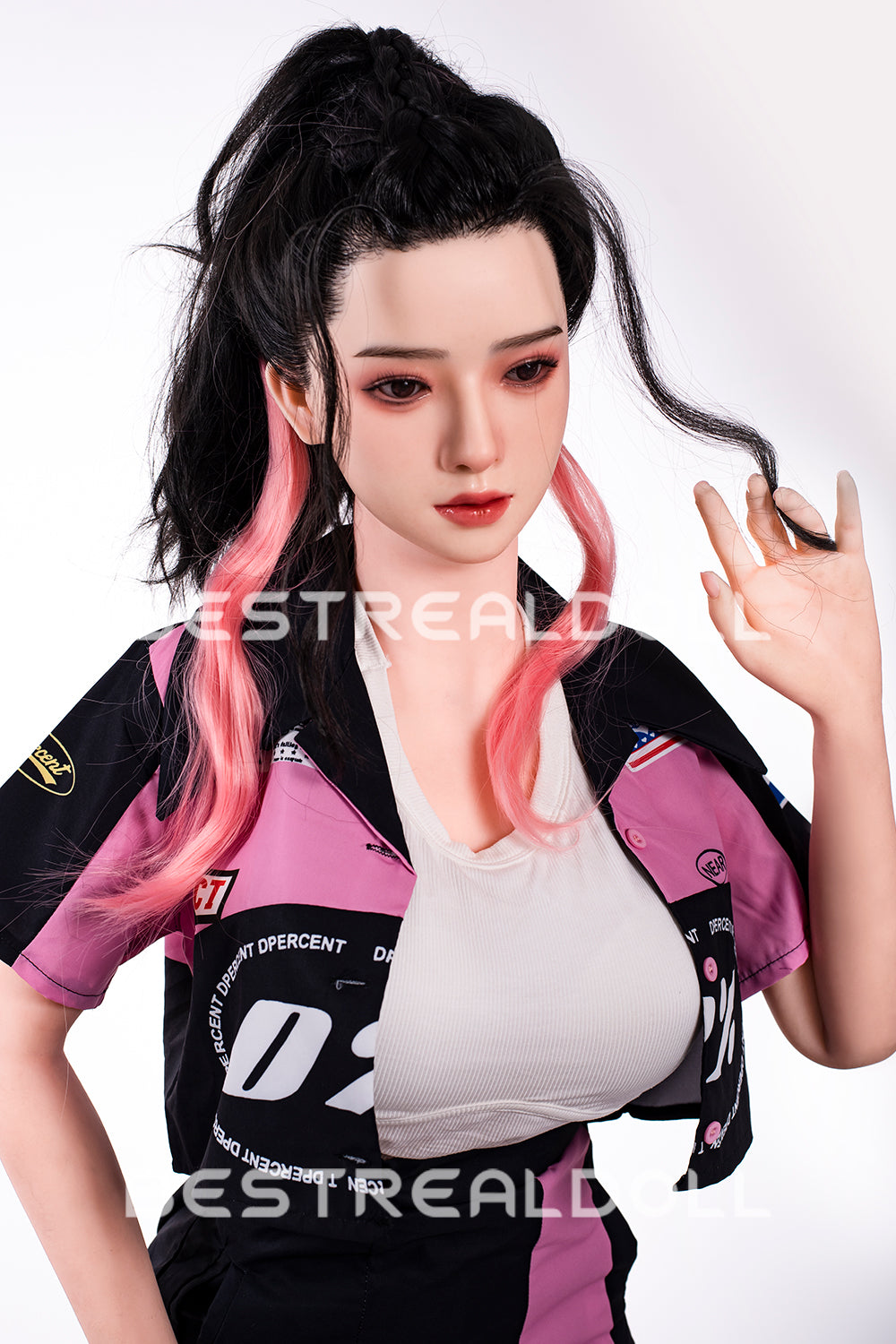 US Stock - RIDMII 163cm Unique Design Muncey Plus Silicone Head App-Controlled Sex Doll TPE Body Medium Boobs Love Doll