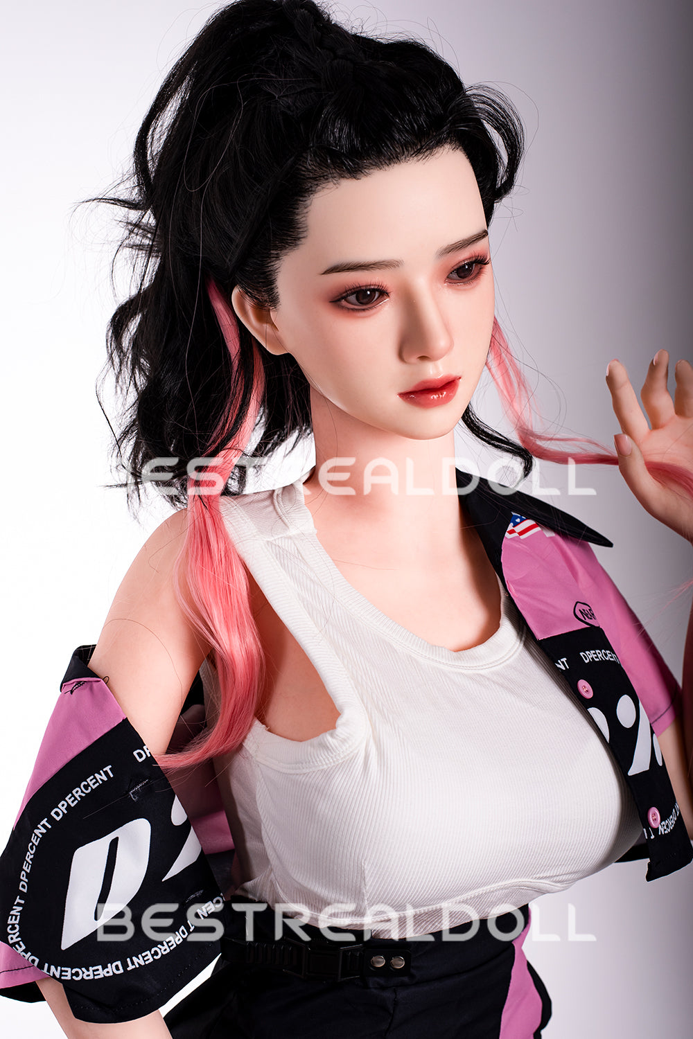 US Stock - RIDMII 163cm Unique Design Muncey Plus Silicone Head App-Controlled Sex Doll TPE Body Medium Boobs Love Doll