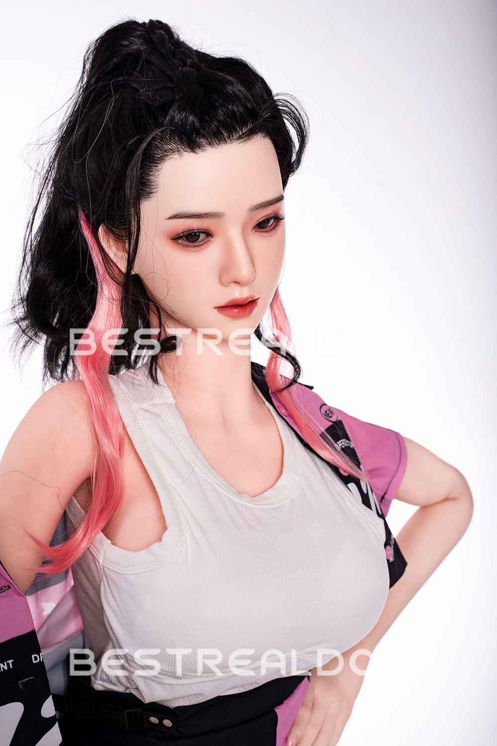 US Stock - RIDMII 163cm Unique Design Muncey Plus Silicone Head App-Controlled Sex Doll TPE Body Medium Boobs Love Doll