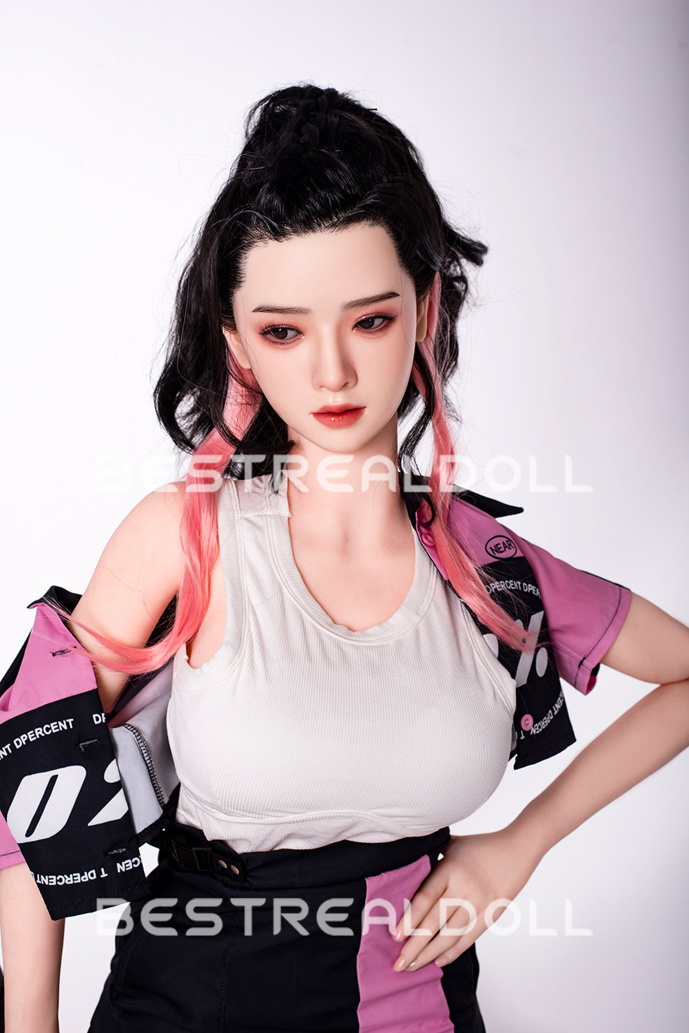 US Stock - RIDMII 163cm Unique Design Muncey Plus Silicone Head App-Controlled Sex Doll TPE Body Medium Boobs Love Doll