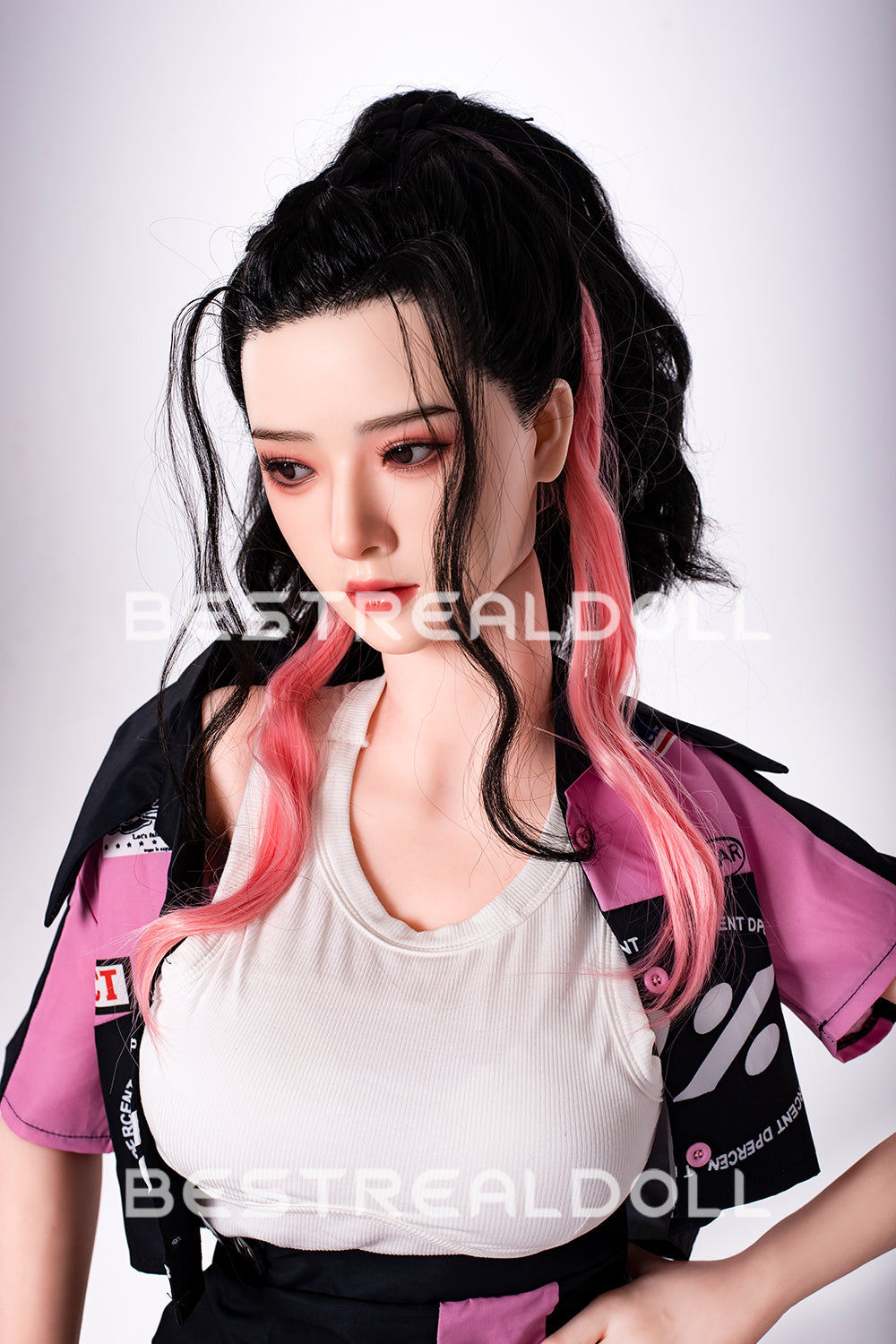 US Stock - RIDMII 163cm Unique Design Muncey Plus Silicone Head App-Controlled Sex Doll TPE Body Medium Boobs Love Doll