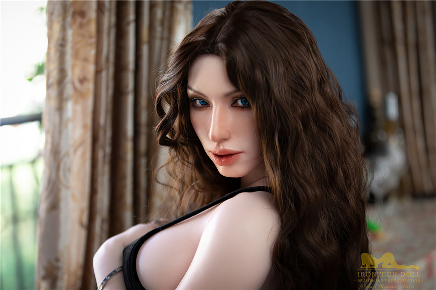 Irontechdoll Delphine 166cm S28 Full Silicone Sex Doll Natural Skin Silicone Love Doll Big Boobs