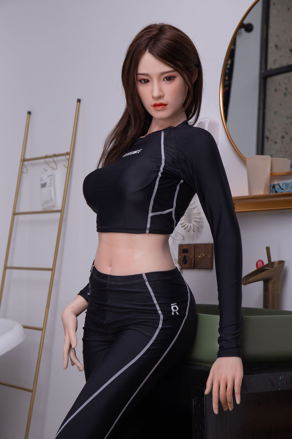 Anetta 170cm #A9 Realistic Silicone Head Sex Doll TPE Body Adult Asian Love Doll