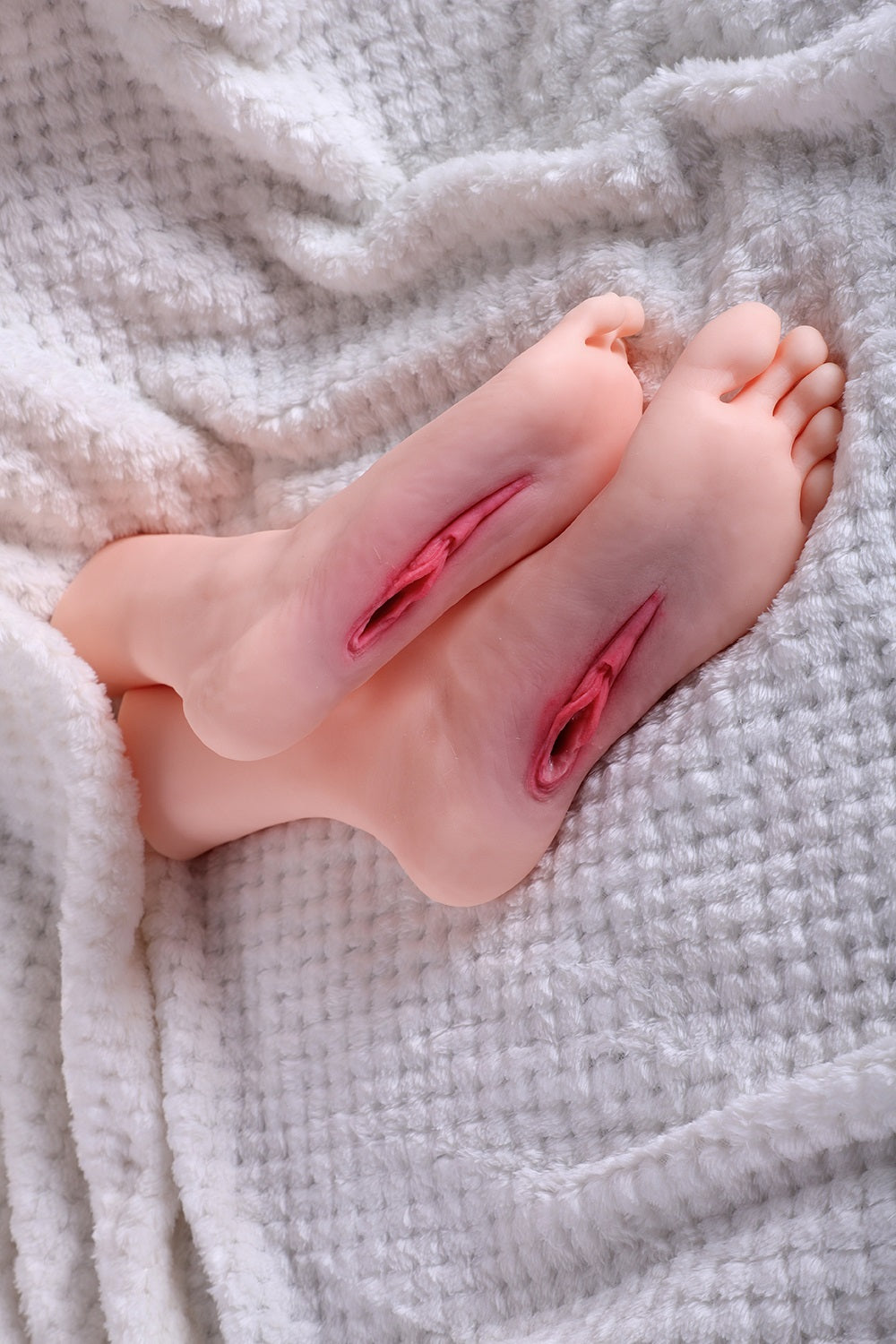 US Stock - Realistic TPE Foot with Vagina Fetish Toy Foot Fetishism Adult Sex Toy for Men