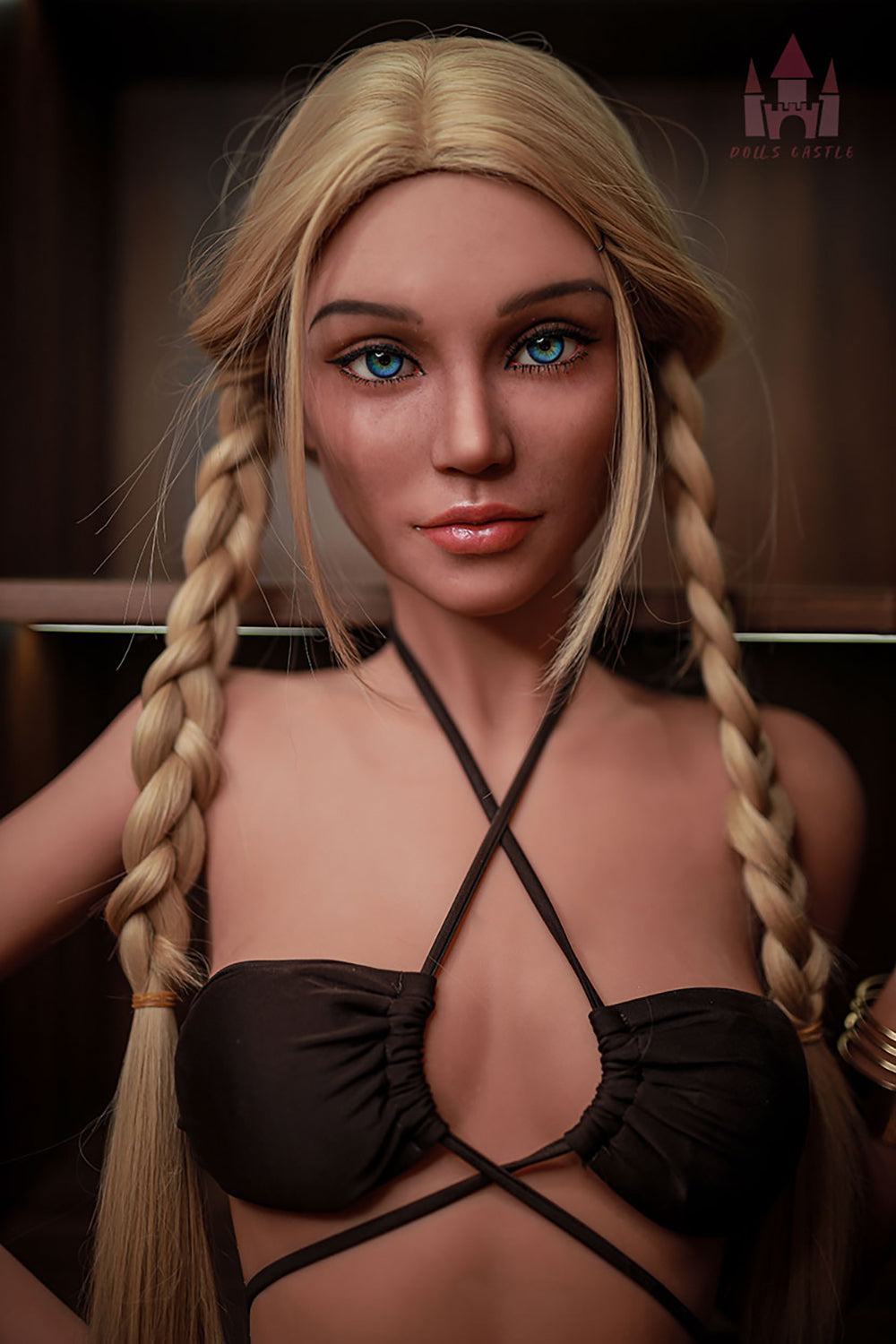 US Stock - Elara 170cm B #DC04 Realistic Blonde Sex Doll Small Boobs Tanned Skin Adult Love Doll