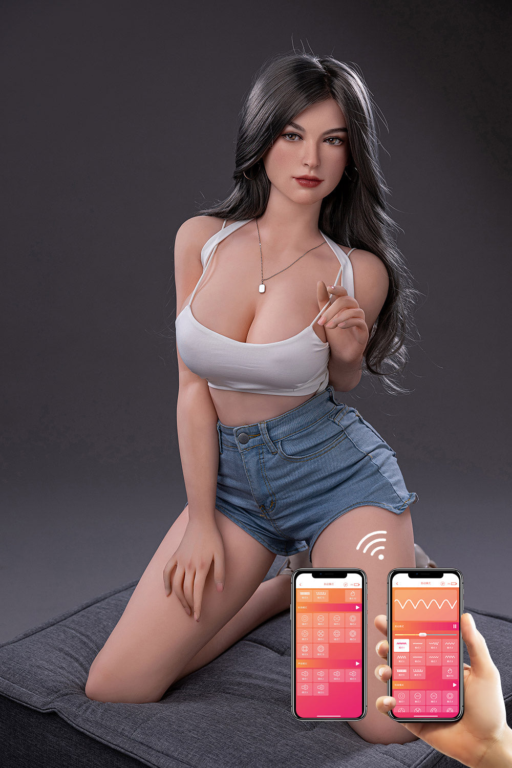 US Stock - RIDMII Unique Design 163cm Karyn App-Controlled Sex Dolls Silicone Head TPE Body Realistic Love Doll