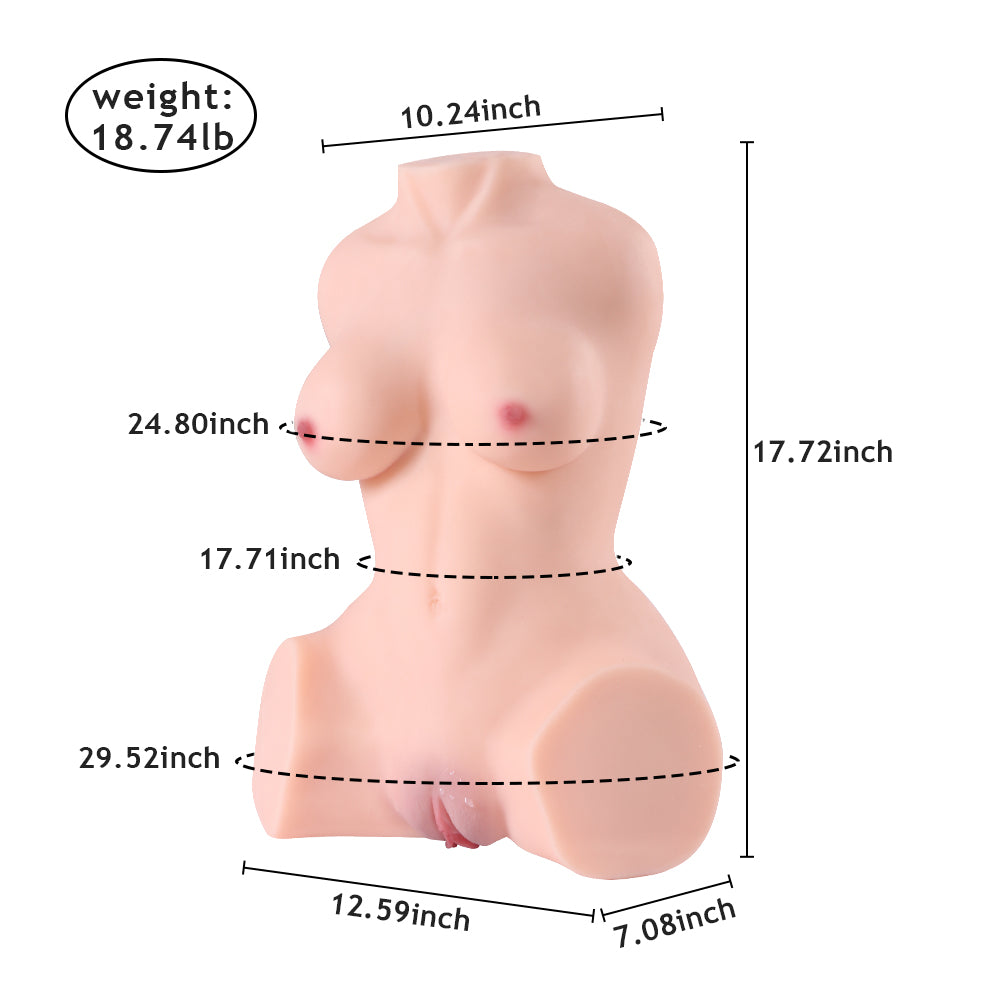 SQ-MA20015 Realistic Torso Doll Sexy Body Curve Adult Love Doll TPE Sex Doll Torso